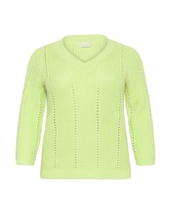 KAFFE CURVE Свитер 'Lorry' в светло-зеленом цвете