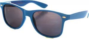 Модные ретро-солнцезащитные очки в стиле 80-х с неоновой оправой и дымчатыми линзами, синие MODA, Blue