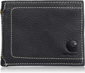 Мужской кошелек Carhartt B0000209 из нубука с тремя складками, Black