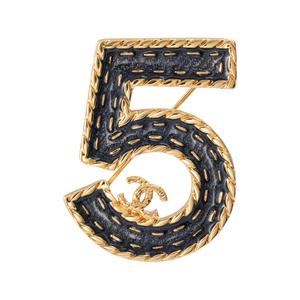 Брошь унисекс CHANEL, черный