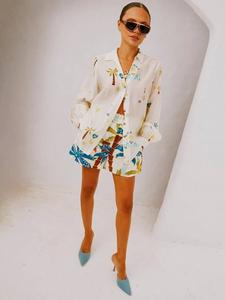 Рубашка с принтом miley charm Never Fully Dressed, кремовый/разноцветный