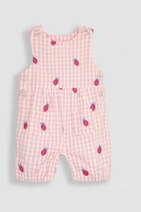 Комбинезон с вышивкой в клетку Vichy Jojo Maman Bébé, розовый