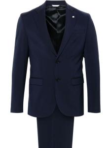 Manuel Ritz костюм с однобортным пиджаком, синий