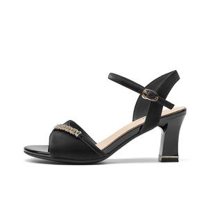 Сандалии с одним ремешком женские Spider King, Black