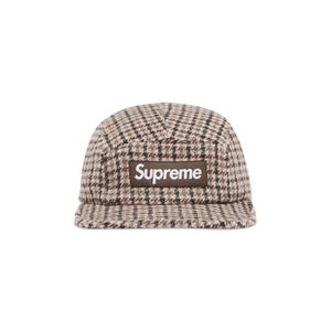 Бейсболка Supreme Houndstooth Wool Camp Cap, цвет Tan