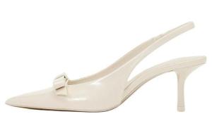 Туфли на высоком каблуке женские светло-бежевые Zara