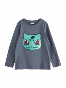 Lindex Лонгслив 'Pokemon' в цвете Basalt Grey