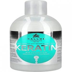 Косметический кератиновый шампунь с кератином и молочным протеином 1000мл, Kallos