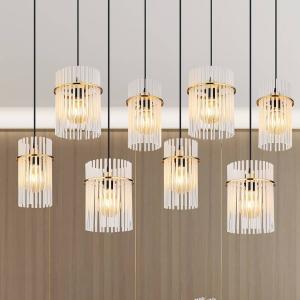 Подвесной светильник Globo Lighting Gorley Typ D, прозрачное стекло / железо - белое - количество языков пламени: 8