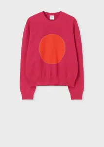 Женский вязаный свитер с круговым мотивом