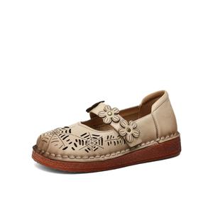 Туфли Мэри Джейн женские OCCAMAN, Apricot