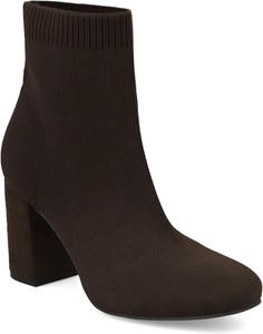 Женские ботильоны-носки MIA Erika из эластичного трикотажа, Chocolate
