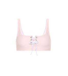 Верх бикини со шнуровкой из Сан-Марино Heidi Klein, розовый