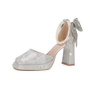 Туфли на высоком каблуке 9 см, женские Zubumei, Champagne