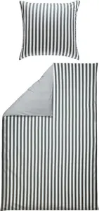 Двустороннее постельное белье антрацитово-белый 1x 155x220 см + 1x 80x80 см Erwin Müller