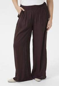 Брюки Kaffe Curve ALIA , Fudge/Bordeaux