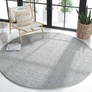 Ковер SAFAVIEH, 214 x 214 см, Natural Fiber Collection Grey NF730F ручной работы в стиле фермерский дом премиум джут
