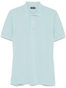 TOM FORD рубашка поло из ткани пике, синий