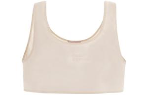 Безрукавный укороченный топ MIU MIU, бежевый