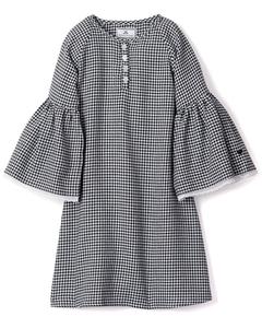 Ночная рубашка с серафиной Petite Plume, черный/белый