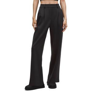 Женские повседневные брюки черного цвета BLK Lululemon, черный