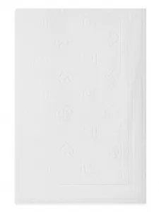 Пляжное полотенце с жаккардовым логотипом DOLCE & GABBANA, белый