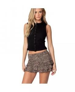 Женская майка на пуговицах Basel Edikted, черный