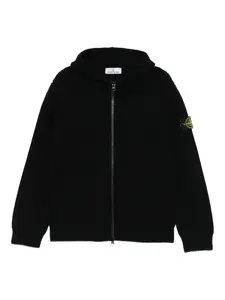 Кардиган в рубчик Stone Island, черный