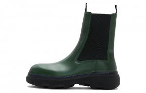 Кожаные сапоги с круглым носком Burberry, Original Shoe Box Included