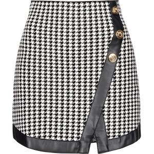 Футболка FW23 Повседневная Короткая Юбка Женская Черная Белая PINKO