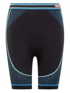 Бесшовные полосатые шорты Casablanca, черный