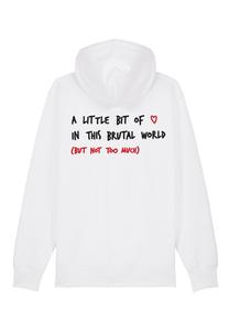 Толстовка на молнии BRUTAL BACK EMBROIDERY Mira Paris, белый