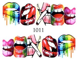 Водные наклейки для ногтей - №1011, Raisin