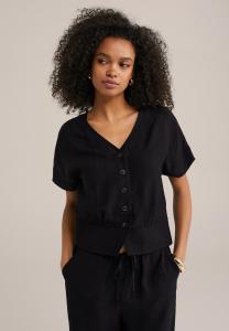 Блуза WE Fashion, черный