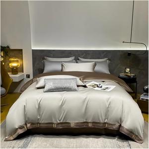 ZOCWJK Комплект постельного белья хлопковый с вышивкой 400TC