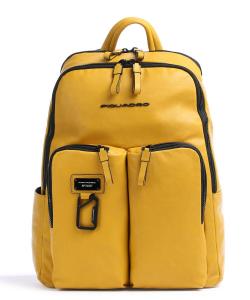Кожаный рюкзак для ноутбука Harper 13 дюймов Piquadro, желтый