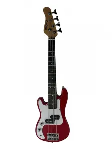 Электрогитара бас Zenison для левши, красная, малый размер, 36 дюймов, мини для детей