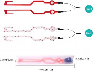 Комплект фонарей для мотоциклетного шлема VideoPUP, красный