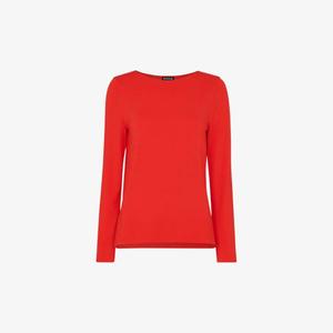 Топ прямого кроя из эластичного трикотажного трикотажа Whistles, красный