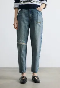 Потертые джинсы-мом с очень высокой посадкой и зауженными штанинами Tommy Jeans, Denim Light