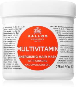 Kjmn профессиональная мультивитаминная энергетическая маска для волос Kallos, 275 мл