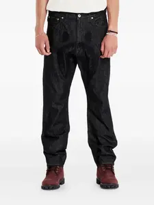 Джинсы с вышивкой A BATHING APE, черный