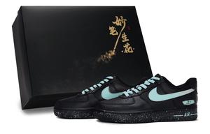 Nike Кроссовки для скейтбординга Air Force 1, унисекс, низкие, синие