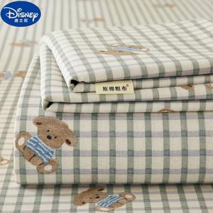 Disney Простыня на резинке 180х240 см из хлопка и льна, цвет Bear Family