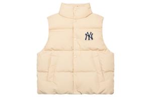 Пуховик унисекс светло-песочно-коричневый Mlb