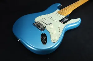 Fender American Professional Classic Stratocaster HSS с кленовой грифовой накладкой, цвет Faded Lake Placid Blue, номер 678
