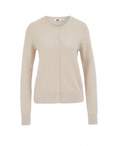 WE Fashion Вязаный кардиган в бежевом цвете