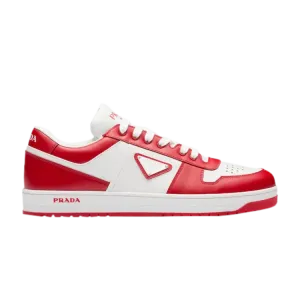 Кроссовки Prada Downtown Leather 'White Lacquer Red', белый