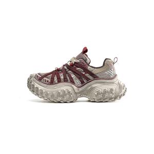 Низкие массивные кроссовки Unisex EBLAN, Бордовые