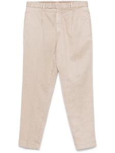 Брюки-плиссе dell'oglio зауженного кроя, нейтральный